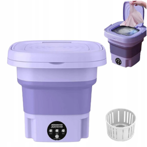 Стиральная машина портативная Mini Folding Washing Machine 6 литров, складная мини стиральная (18)