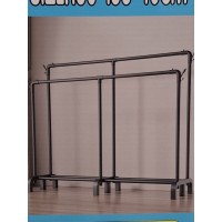 Полка стеллаж для одежды, Черная 190*159*40 см 1309 (10шт)