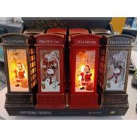 Новогодний декоративный светильник "Телефонная будка" с LED подсветкой 12х4.5см(12)