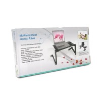 Стол-трансформер под ноутбук Laptop Table, 2 вентилятора, Pink, 480*260 mm (10)