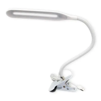 Настольная светодиодная USB лампа на прищепке 24 диода, гибкая(40)