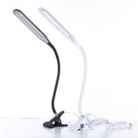 Настольная светодиодная USB лампа на прищепке 24 диода, гибкая(40)