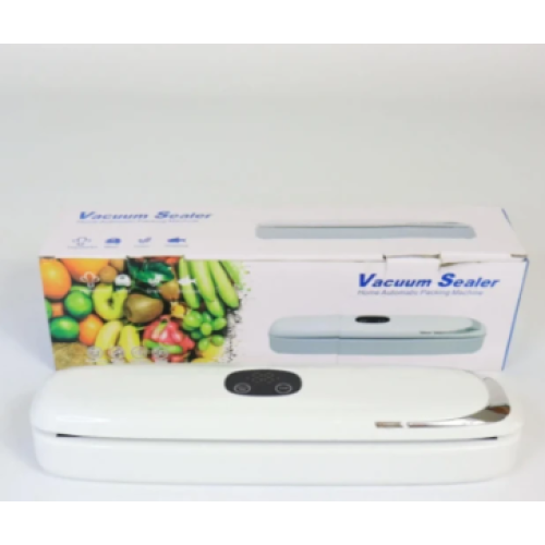 Вакуумный упаковщик Vacuum Sealer пищевых продуктов с дисплеем, работающий от сети Белый (35)