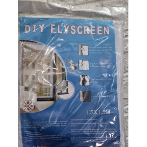 Москитная сетка на окно с липучками 150x150 см(240)