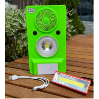 Вентилятор с аккумуляторным фонарем Solar Led Rechargeable Lamp HJ-088 USB солнечная батарея