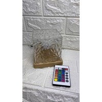 Ночник проектор КУБ с проекцией воды Настольная RGB лампа с эффектом водяной волны, с пультом(50)