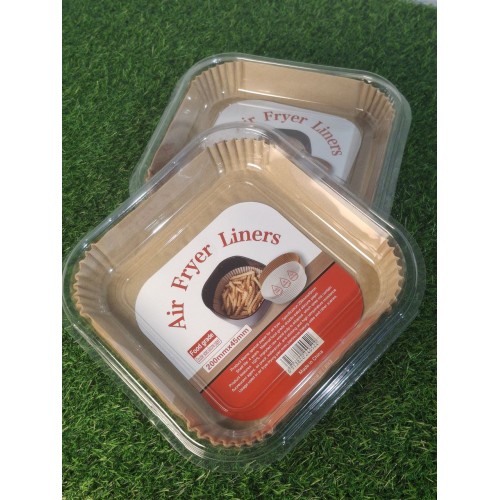 Пергаментные формы для аэрогриля одноразовые квадратные в блистере размер 20*4,5*24 см 50 шт (2539)(100).