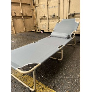 Переносная алюминиевая раскладушка для дома и дачи с подушкой 180х60х30 см(8шт)