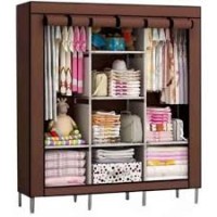 Складной каркасный тканевый шкаф Storage Wardrobe 88130, шкаф на три секции 130*45*175