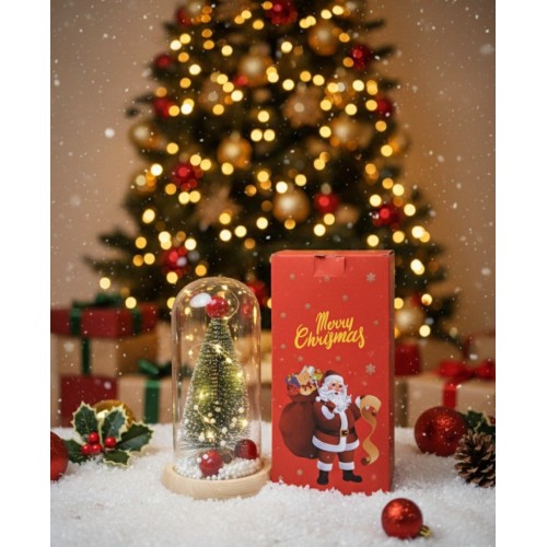 Светящаяся новогодняя елка в колбе  Новогодний ночник, Елка с led подсветкой(60)