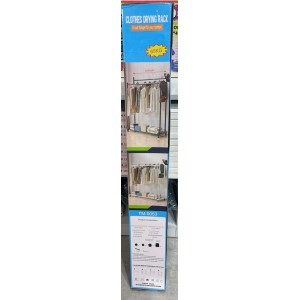 Напольная вешалка для одежды двойная (ТМ0054). Размер:138-198 см*109 см*32-45 см (8)