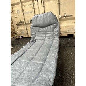 Шезлонг лежак кровать раскладная темно-серый.(4)