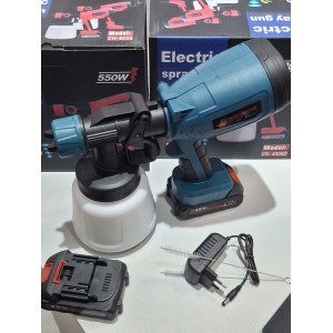 Электрический краскопульт + 1 шт аккумулятор(48V), 1400 мл (модель CN-4000)(12)