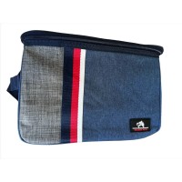 Стильная термосумка Golden Days на 10 л, для ланча, цвет серо-синий.