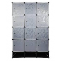 Шафа гардероб пластикова Storage Cube Cabinet МР 312-62А. Шафа для речей модульна 110x37x165 см.