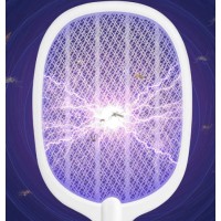 Мухобойка электрическая с аккумулятором ardesto с сеткой 3000 В и 3 защитными слоями. Зарядка через USB(30)