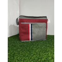 Термосумка сумка-холодильник для еды пикника изотермическая(№730-3) 30 х 16 х 25 см на 2 молниях (80)