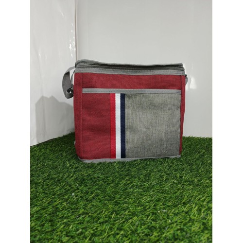 Термосумка сумка-холодильник для еды пикника изотермическая(№730-3) 30 х 16 х 25 см на 2 молниях (80)