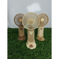 Вентилятор портативний акумуляторний M06B с мишкой в трьох цветах (беж,светлый беж,коричневый) с подставкой  на USB(168)