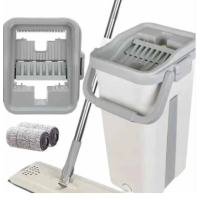 Комплект для сборки швабра с ведром 8л и сменной насадкой микрофибры(20)