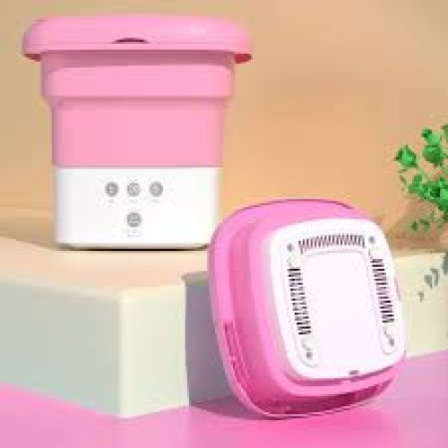 Портативная мини стиральная машинка MT Washing Machine складное силиконовое ведро с ручкой, 220В, 10л(10)