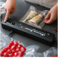 Домашний вакуумный упаковщик пищи vacuum sealer Q , вакууматор для еды, вакуумная упаковка(40)