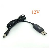 USB шнур повышающий преобразователь в 12В ( USB to DC 12v) 