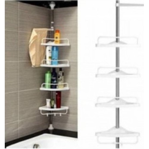 Раздвижная полка для ванной комнаты угловая Multi Corner Shelf 