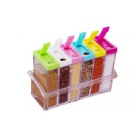 Набор контейнеров для специй Seasoning Six Piece Set на подставке 