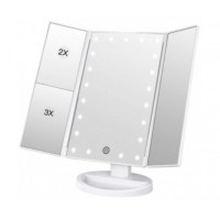 Зеркало тройное для макияжа Superstar Magnifying Mirror с LED-подсветкой 
