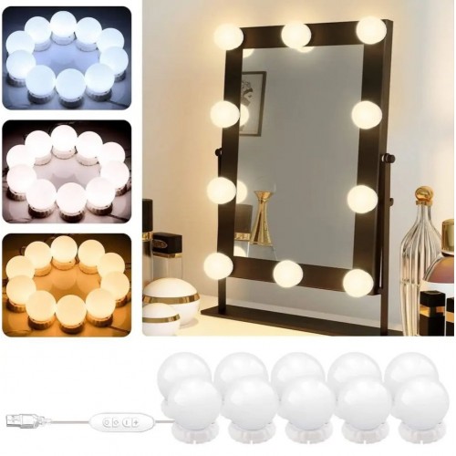 Светодиодные лампочки на зеркало от юсб 10 шт Vanity mirror lights