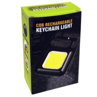 Аккумуляторный брелок-фонарик с карабином для ключей led cob светодиодный карманный мини фонарик для туриста(240)