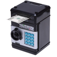 Копилка сейф с кодовым замком, детский сейф с приемником купюр и монет