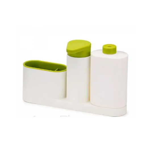 Органайзер для раковини ванної та кухні з дозатором мила Sink tidy set plus 