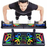 Многофункциональная доска для отжиманий EasyFit (регулируемый тренажер, упоры для отжиманий)