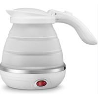 Дорожный электрический чайник Kettle Foldable розовый, голубой, белый 1604 (30 шт)