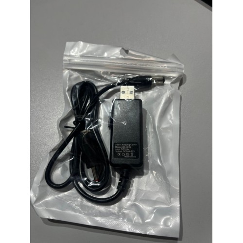 Кабель преобразователь USB-DC для роутера 9V/12V до 0,7А с переключателем, питание от PowerBank, DC 5.5×2.1 с переходником(500)