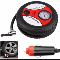 Компресор для покачки колес AIR PUMP 250 PSI с манометром+набор иголок, насос 12v 