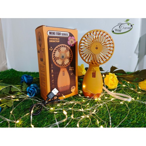 Вентилятор портативный аккумуляторный Капибара16*8,5*5 см на USB(144)