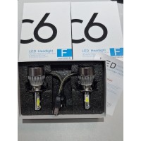 Светодиодные LED-лампы (фары) для автомобиля ADS C6 H4 6000K, 3600Lm с охлаждением LED Headlight(50)