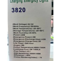Светодиодная лампа с аккумулятором Led лампочка аккумуляторная светильник для кемпинга 20 Watt 3820\USB (100)