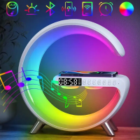 Багатофункціональна лампа нічник G Smart Light Sound Machine з бездротовою зарядкою 15W та Bluetooth колонкою