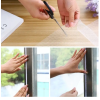 Москитная сетка на окна Белая 1.5х1.3 м, антимоскитная сетка на липучке