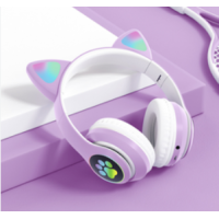 Беспроводные наушники Cat JST-28 Bluetooth с ушками и подсветкой(80)