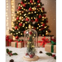 Светящаяся новогодняя елка в колбе  Новогодний ночник, Елка с led подсветкой(60)