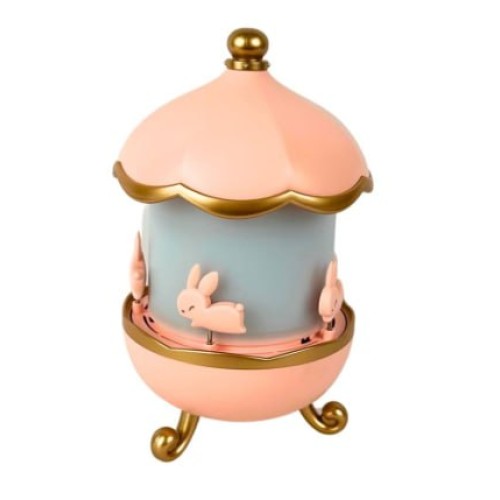 Ночник-проектор "Карусель зайчиков", детский светильник с проекцией(24)