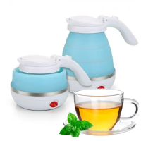 Дорожный электрочайник для кемпинга Electric Kettle силиконовый складной 500 мл