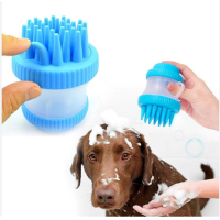 Щетка для мытья животных с дозатором Cleaning Device The Gentle Dog Washer