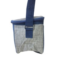 Стильная термосумка Golden Days на 10 л, для ланча, цвет серо-синий.