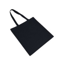 Черная екосумка-шопер, 100% хлопок 43*39 см(150)